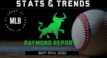 Today’s Lucky 21 Baseball Betting Stats and Trends (9/15/22)