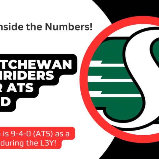 Saskatchewan Roughriders ats record L3Y
