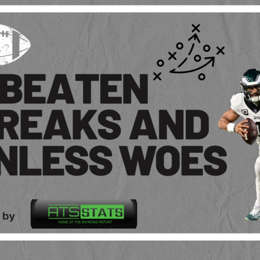 NFL Week 4 Unbeaten Streaks