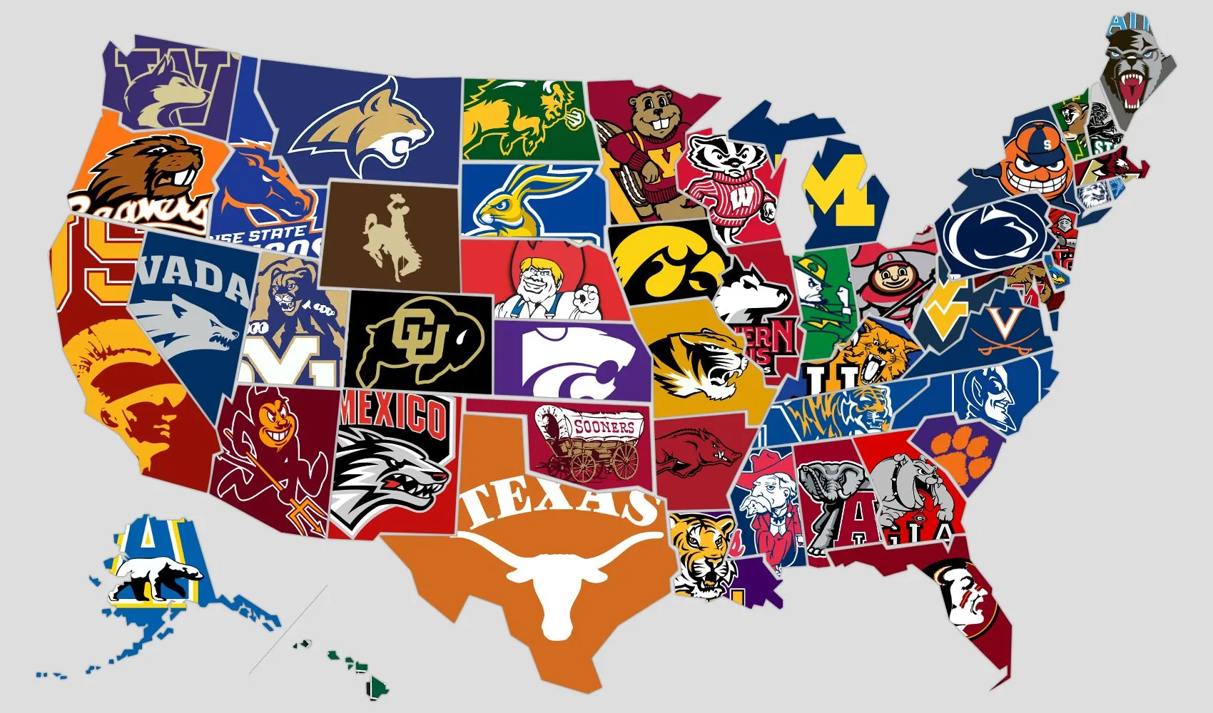 College Football Map