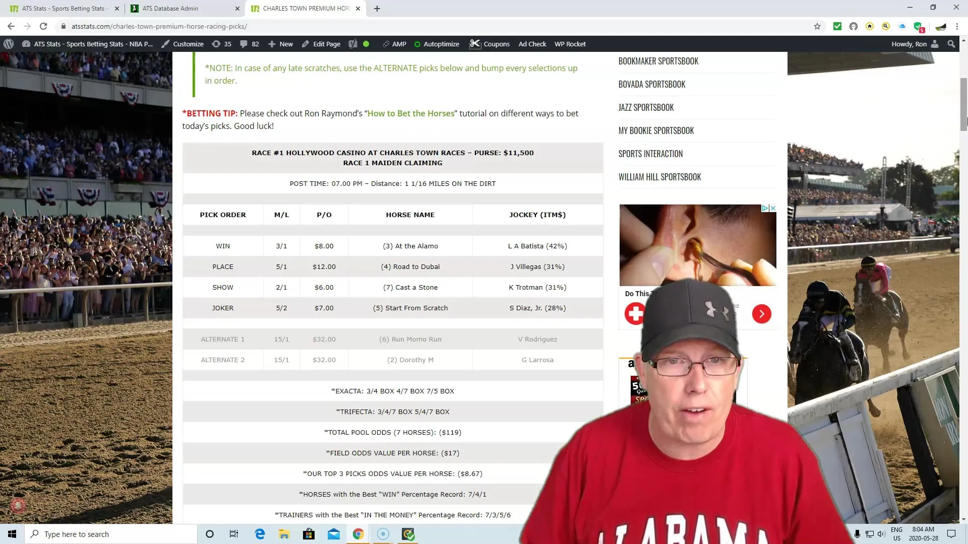 Charles Town Races Free Horse Picks 5 28 20 Vimeo Thumbnail
