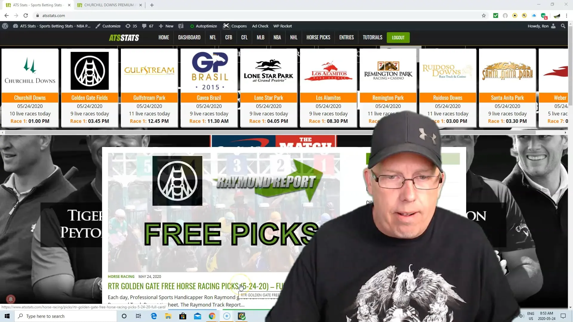 Churchill Downs Free Horse Picks 5 24 20 Vimeo Thumbnail