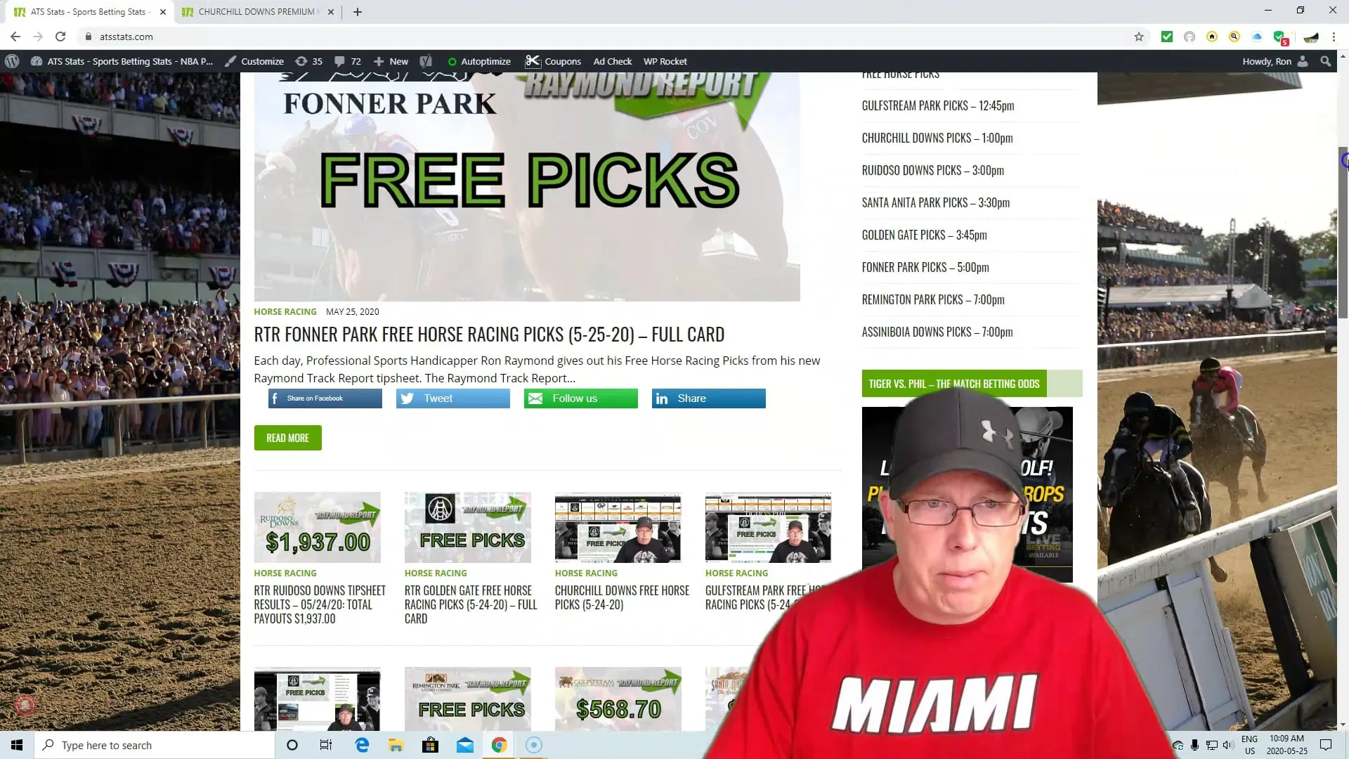 Churchill Downs Free Horse Racing Picks 5 25 20 Vimeo Thumbnail