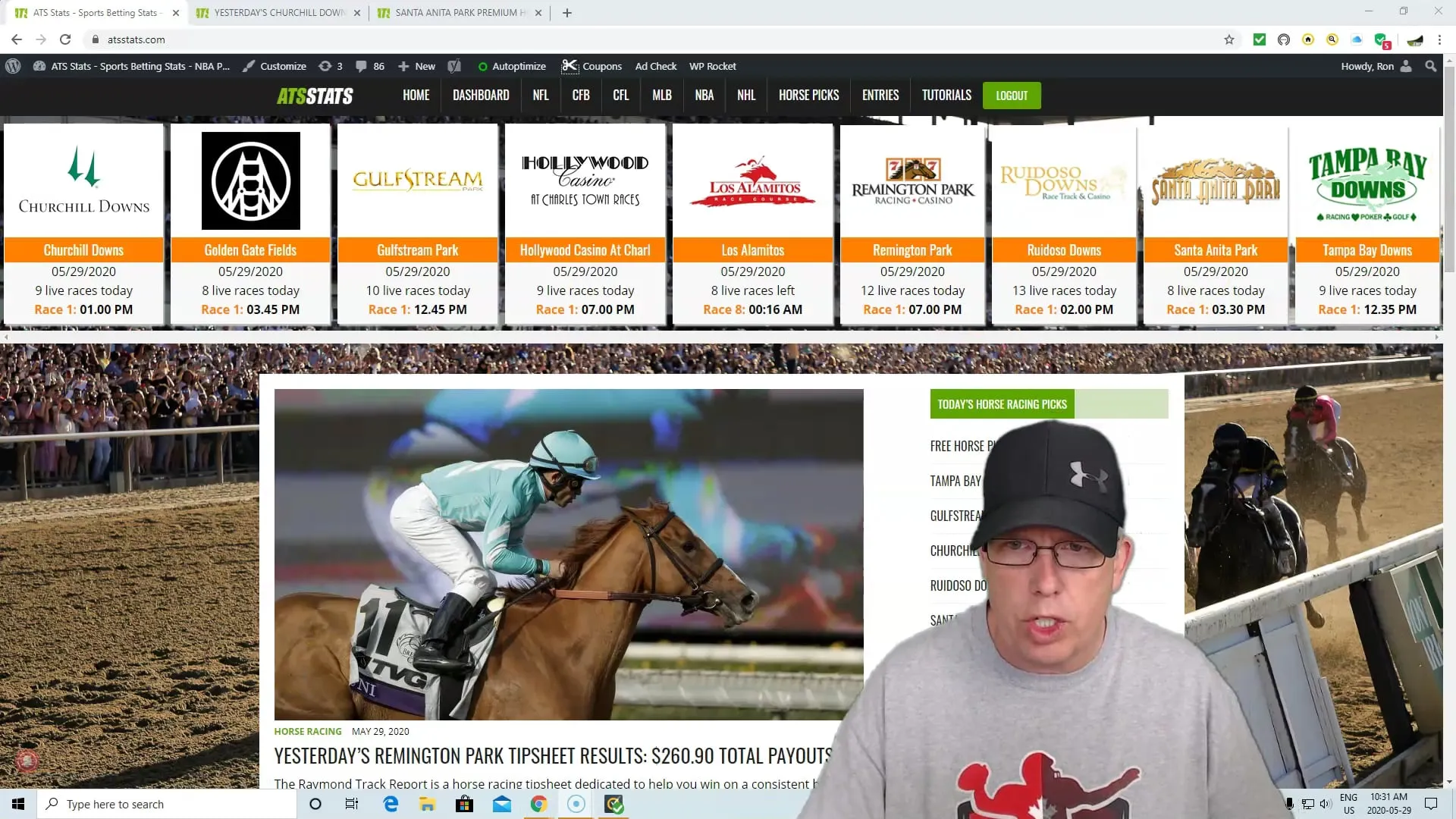 Free Horse Racing Picks Santa Anita Park 5 29 20 Vimeo Thumbnail
