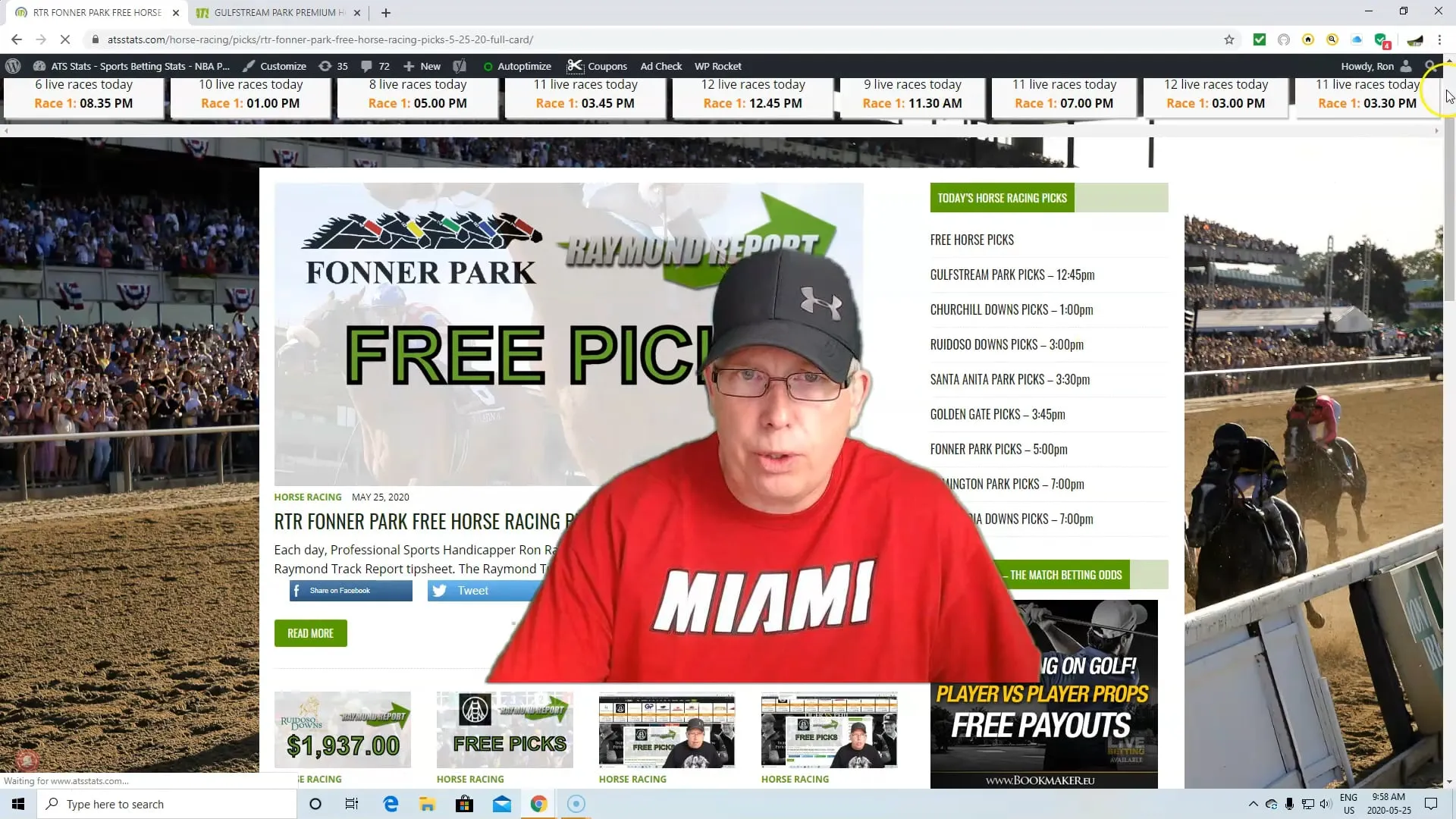 Gulfstream Park Free Horse Picks 5 25 20 Vimeo Thumbnail