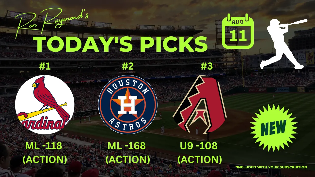 MLB Picks August 11th 1